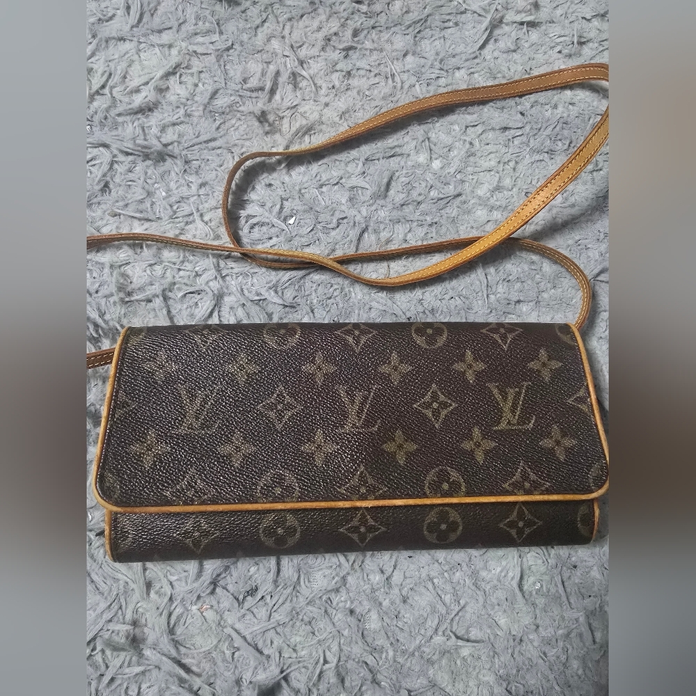 Louis Vuitton Monogram Crossbody Bag in Brown and Tan